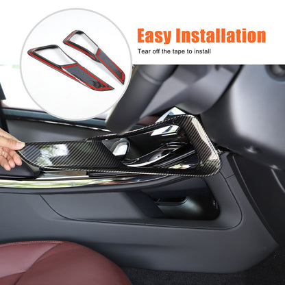 ABS Carbon Fiber Center Console Gear Shift Strip Trim For Range Rover Sport 23+ 6