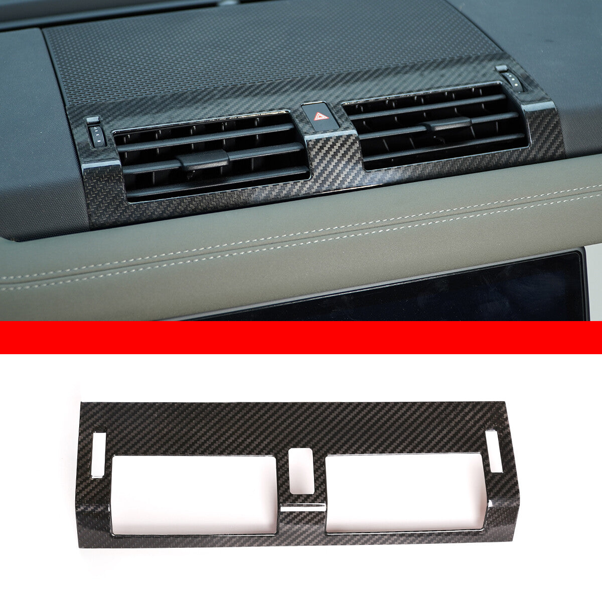 Real Dry Carbon Fiber Full Interior Trim Set For LR Defender 90 110 L663 20-23 51