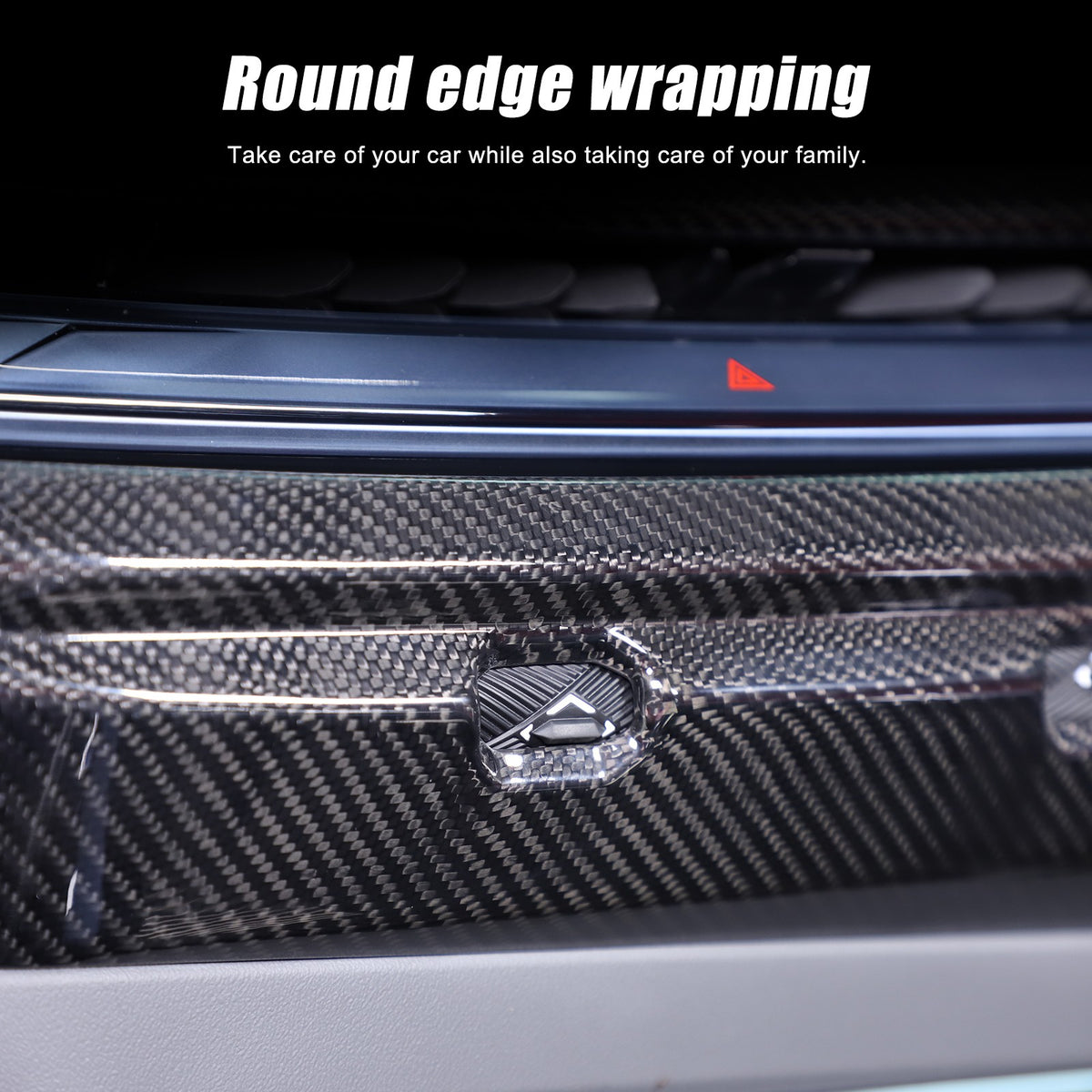 Real Dry Carbon Fiber Center Console Air Vent Trim For BMW X3 G45 2025+ 9