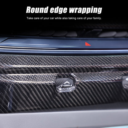 Real Dry Carbon Fiber Center Console Air Vent Trim For BMW X3 G45 2025+ 9