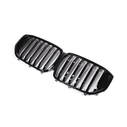 Glossy Black Front Bumper Center Hood Grille Grill For BMW G05 LCI X5 2023-2024 11