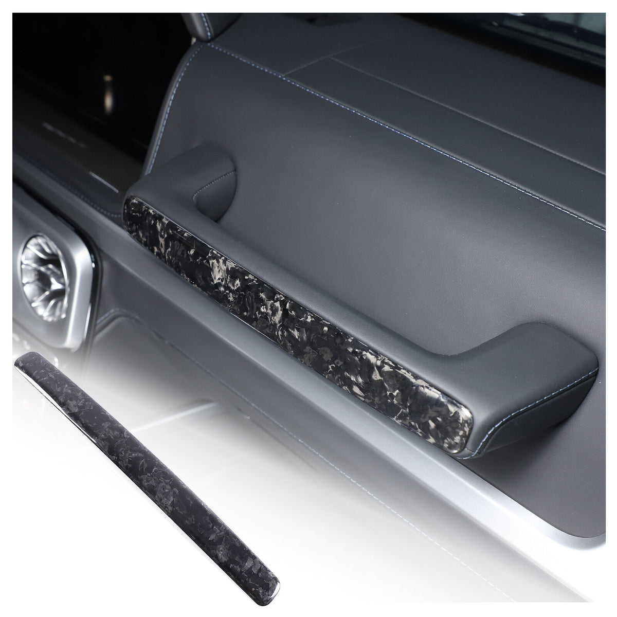 Carbon Copilot Glove Box Handle Decoration Cover For Benz G-Class W463 2019-2023 10