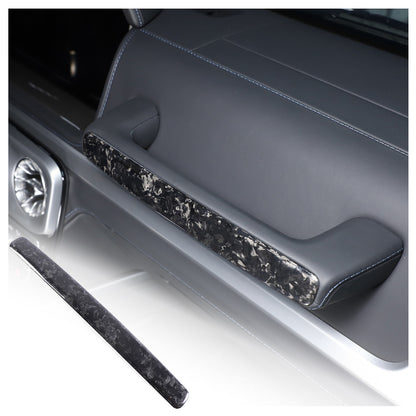 Carbon Copilot Glove Box Handle Decoration Cover For Benz G-Class W463 2019-2023 10