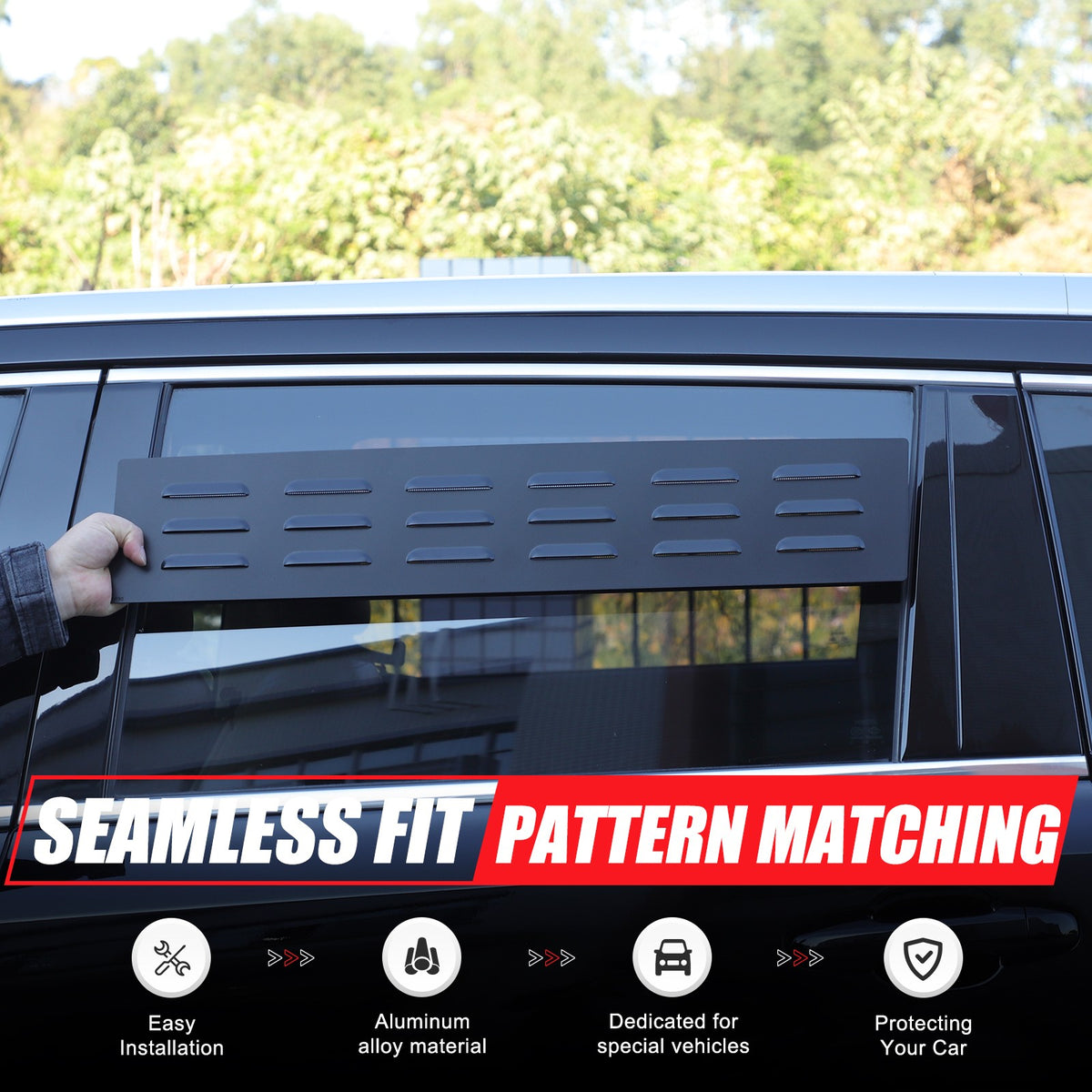 Rear Ventilation Louvers Shutter Cover Trim For Toyota Highlander XU70 15-21 US 13