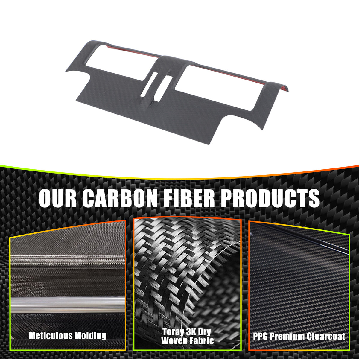 Matte Real Carbon Fiber Rear Air Vent Frame Trim For LR Defender L663 2020-2023 8
