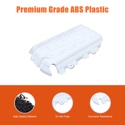ABS White Engine hood panel Trim Cover For Corvette C8 2020-26 8
