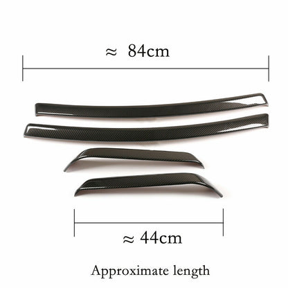 6PCS Carbon Fiber Style Interior Trim For BMW 3 Series E90 4 Door 2005-2012 5