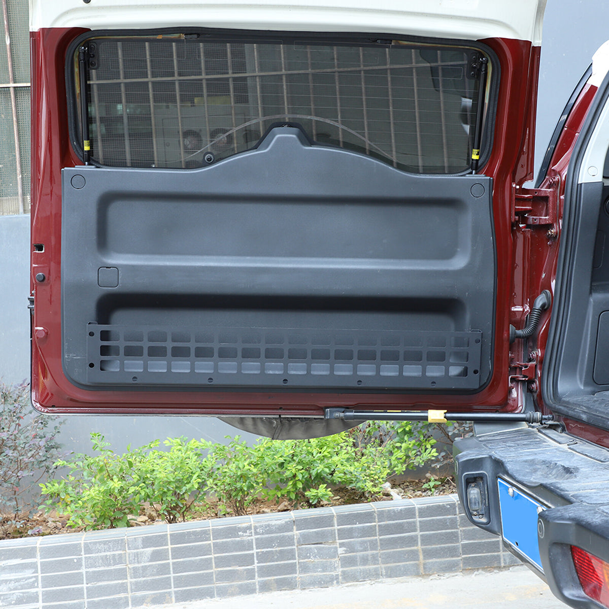 For Toyota FJ Cruiser 2007-2021 Alloy Tailgate Hanging Bag Rack Trunk Bag Shelf 12