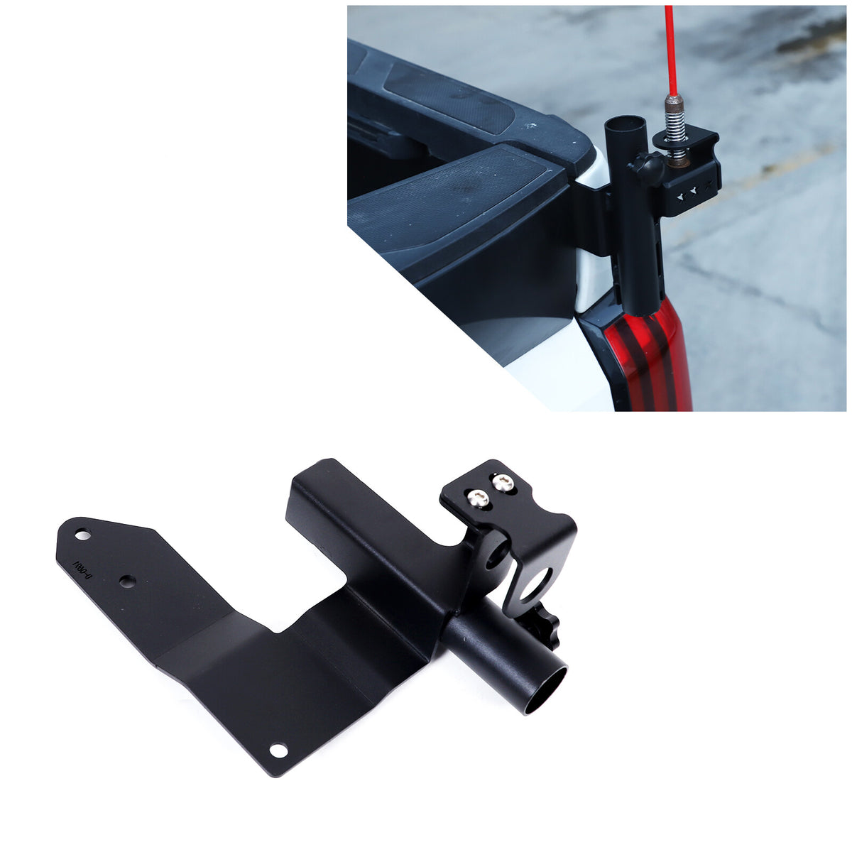 Front Bumper Flagpole Holder Antenna Mount Bracket For Toyota Tundra 2022-25 US 11
