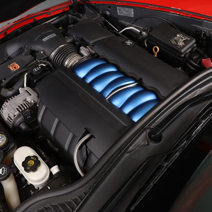 Blue Aluminum Alloy Intake Manifold Cover Engine Part For Corvette C6 2005-2013 2