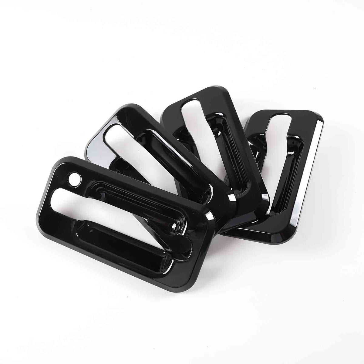 Glossy Piano Black Front Bumper Exterior Trim Cover Set For Hummer H2 2003-2009 - Styles 1-5 37