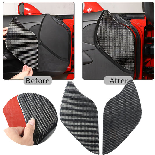 Carbon Fiber Door Pad cushion Panel Cover Sticker For Corvette C6 2005-2013 1