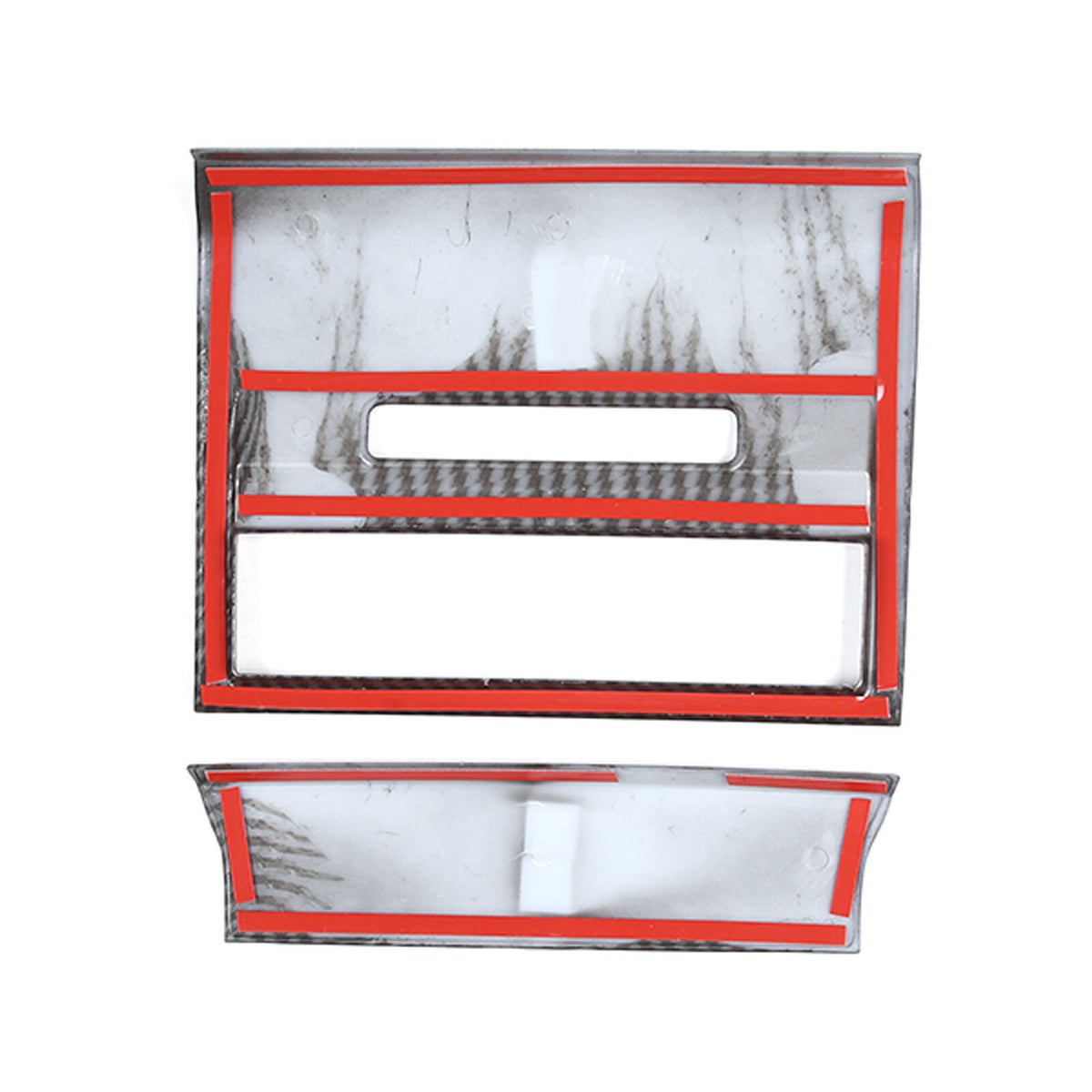 ABS Carbon Interior Rear Air Vent Cover Trim Set For Range Rover Sport 23-24 19