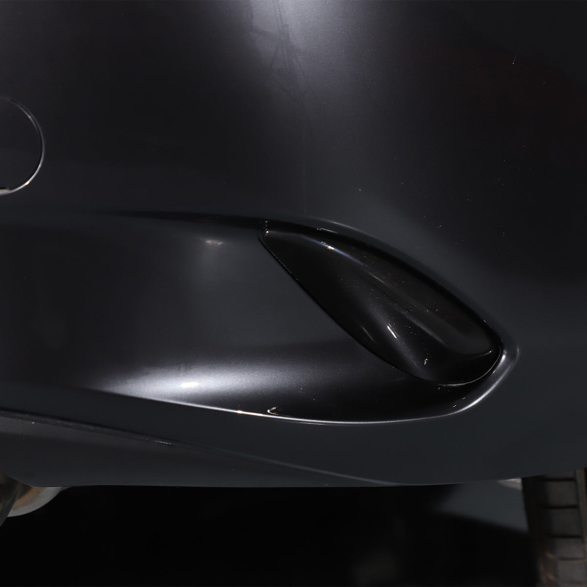 Smoked Black Rear Bumper Fog Light Lamp Trim Cover For Mazda MX-5 Miata 2016-23 2