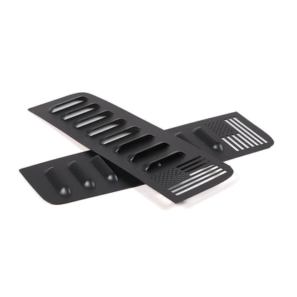 Alloy Rear Door Window Honeycomb Pillar Post Cover Trim For Hummer H3 2005-09 US 15