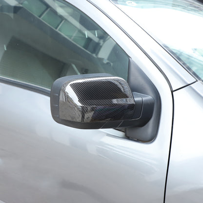 Carbon Fiber ABS Exterior Rearview Mirror Cover Trim For Nissan Titan 2016-2023 1