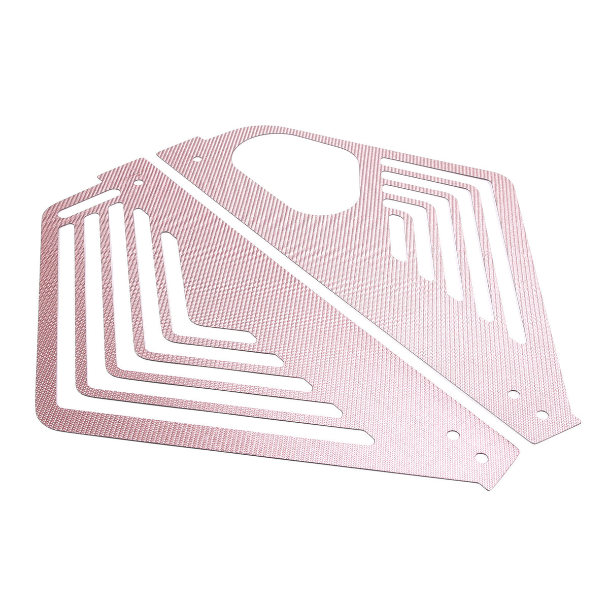 Pink Real Carbon fiber Engine Bay Side Panel Cover Overlay For Corvette C8 Coupe 11