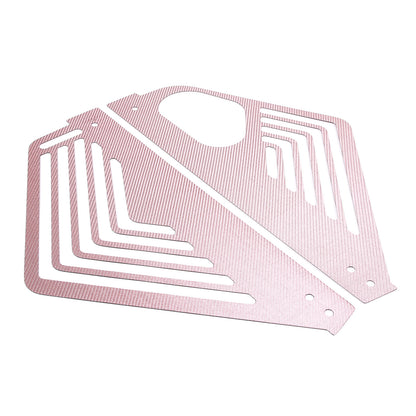 Pink Real Carbon fiber Engine Bay Side Panel Cover Overlay For Corvette C8 Coupe 11
