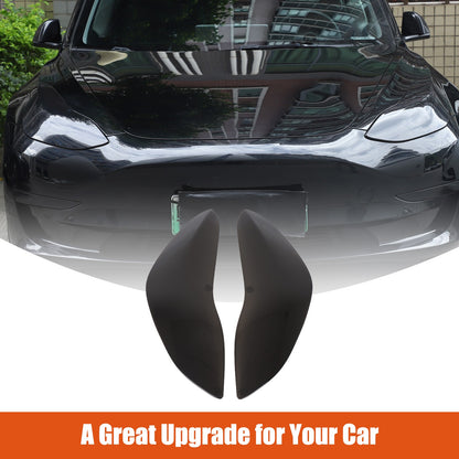 Transparent Gray Smoked Front Headlight Trim Cover For Tesla Model 3/Y 17-22 US 14
