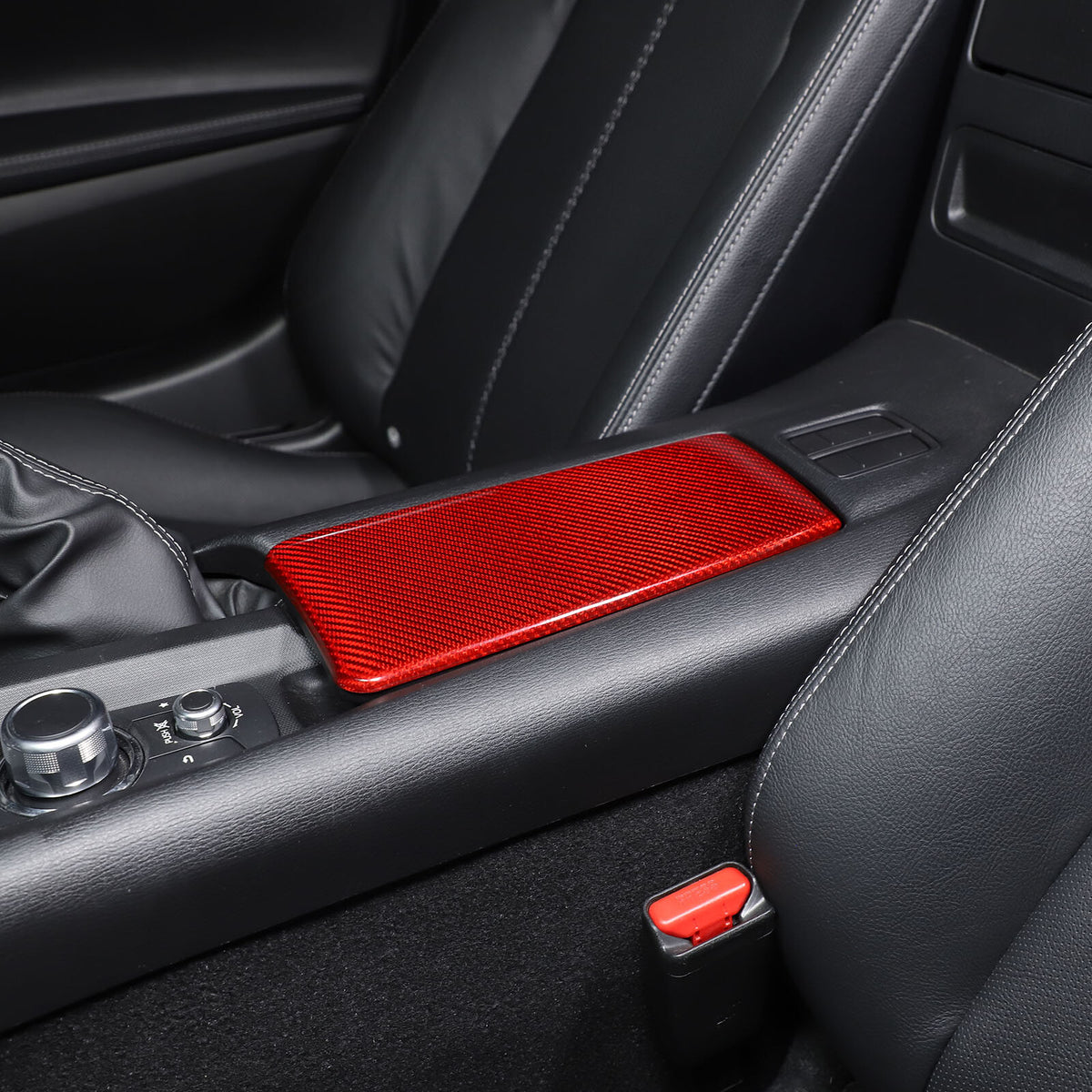 Real Carbon Fiber Center Console Armrest Box Cover Trim For Mazda MX-5 Miata 16+ 10