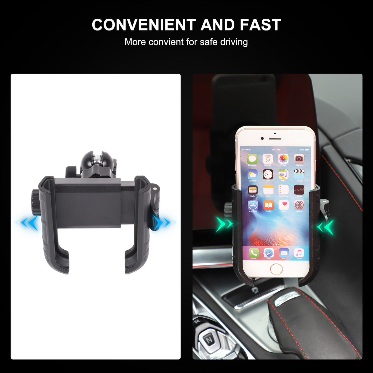 Inner Dashboard Air Vent Phone Holder Mount Bracket For Corvette C8 2020-2025 58