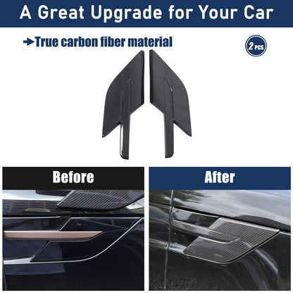 Real Carbon Fiber Hood Side Trim Cover Set for LR Range Rover Sport L461 2023+ 23