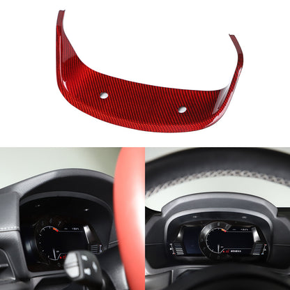 Red Real Carbon Fiber Dashboard Panel Frame For Toyota Supra A90 2019-22 2