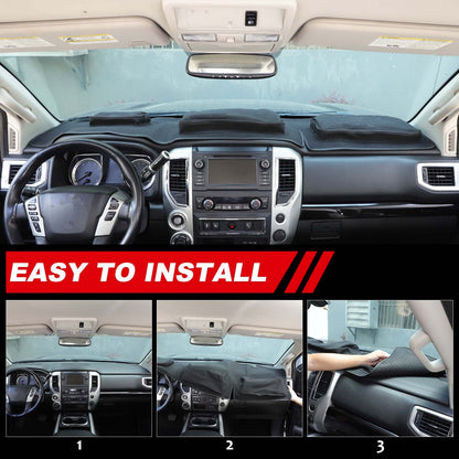 Interior Center Console Dashboard Storage Bag For Nissan Titan 2016-2023 US 5