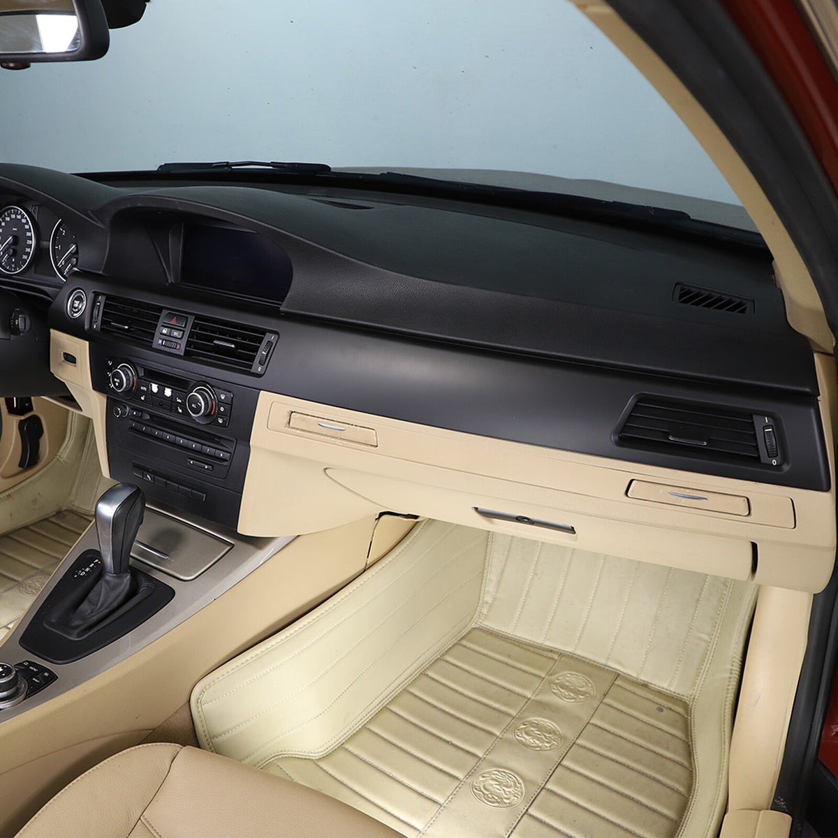 Matte Black Interior Center Dashboard Panel trim For BMW 3 Series E90 E92 05-12 12