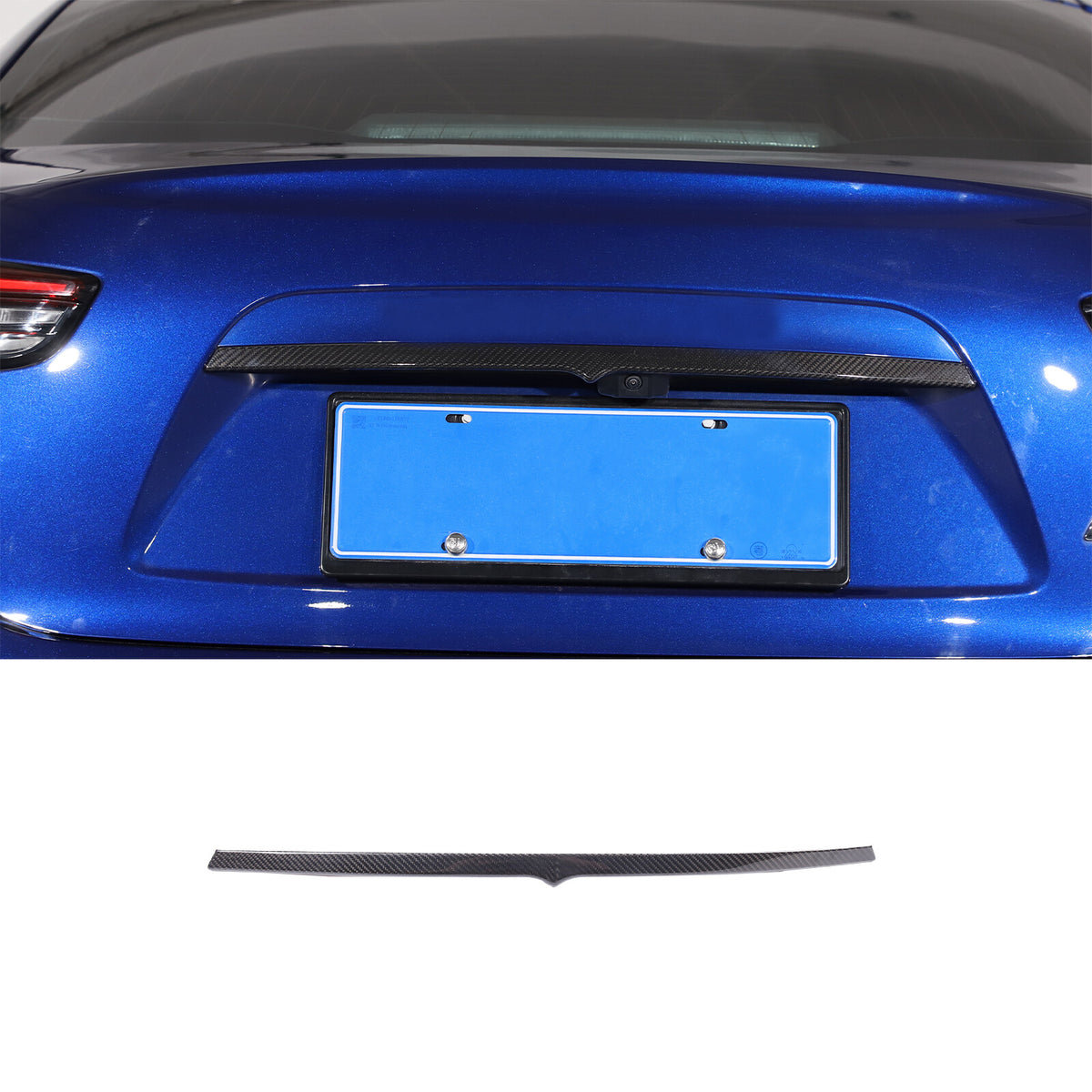 Carbon Fiber Rear Tailgate Trunk Lid Sill Cover Trim For Maserati Ghibli 2014-19 9