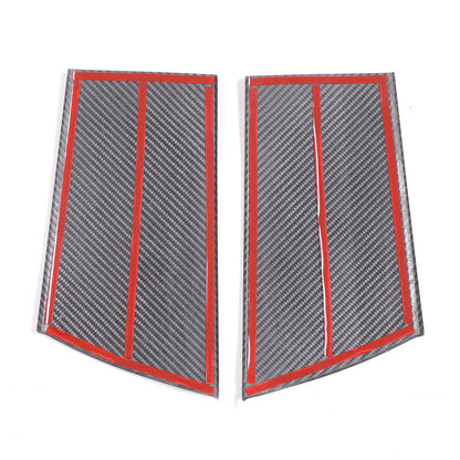 Real Carbon Fiber Car B-Pillar Trim Cover For Nissan Z RZ34 400Z 2023+ 12