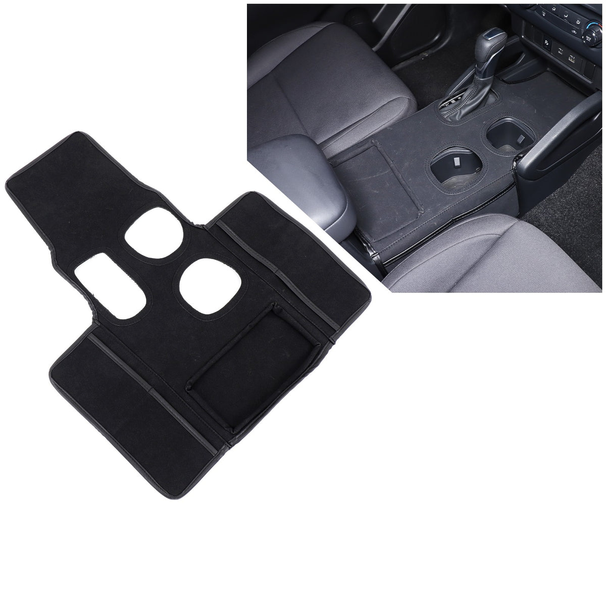 Black Center Console Cover Trim For Nissan Frontier 2022+ US 14