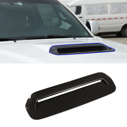 Carbon fiber engine hood air outlet vent cover trim for Toyota Tacoma 13-15 10