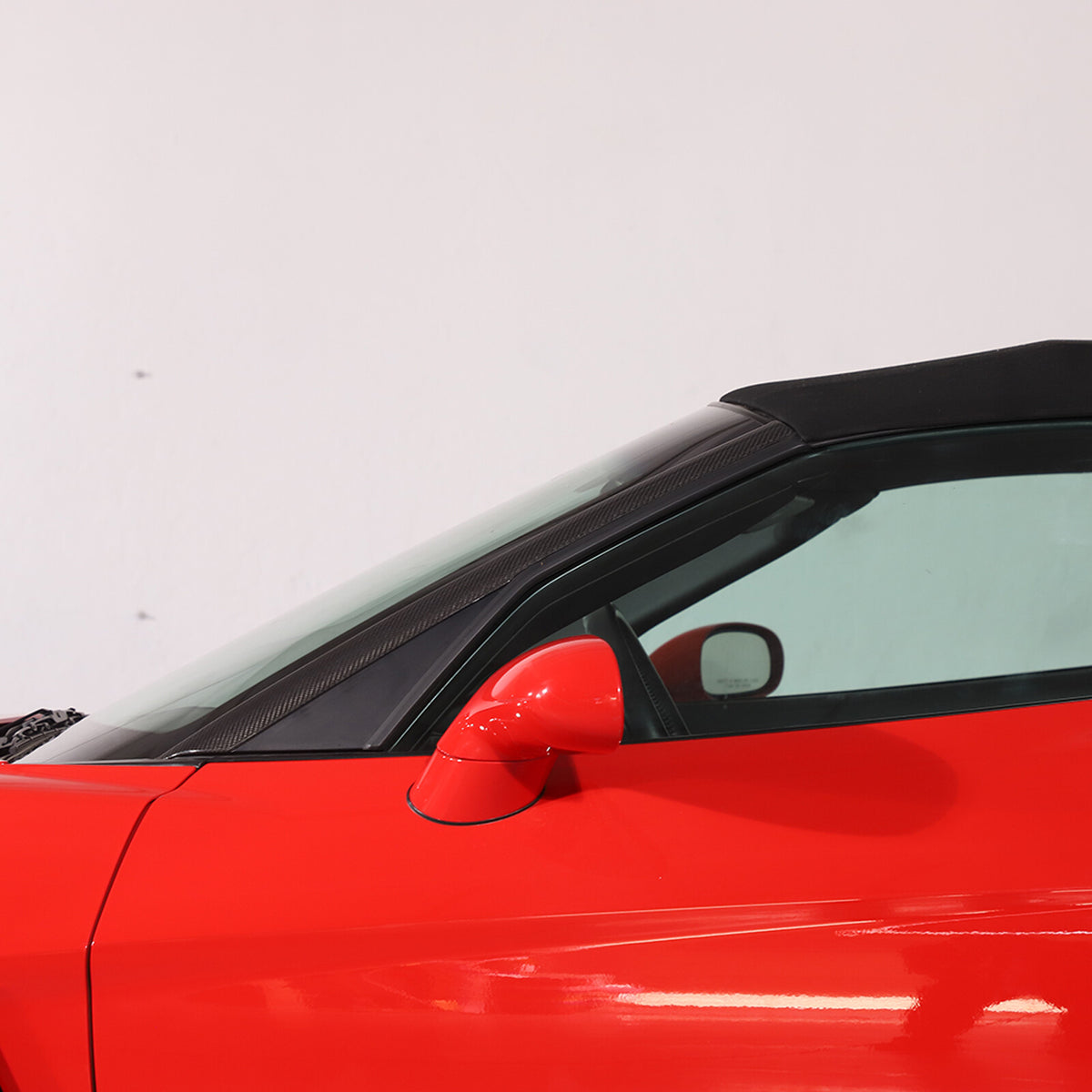 Real Carbon Fiber Exterior Windshield A-Pillar Cover Trim For Corvette C6 05-13 3