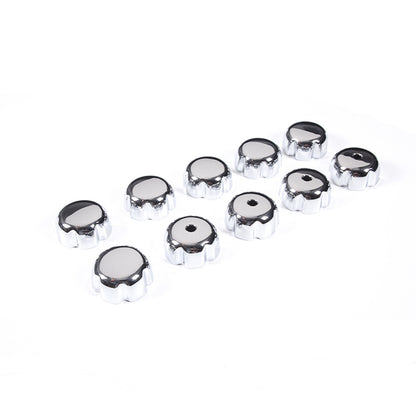 10PCS Silver Chrome Roof Screw Cap Covers Exterior For Hummer H2 2003-2009 13