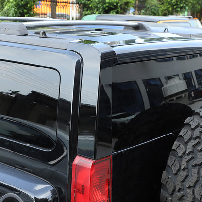 2pcs Glossy Black Window Pillar Posts Door Trim Cover For Hummer H3 2005-09 US 16