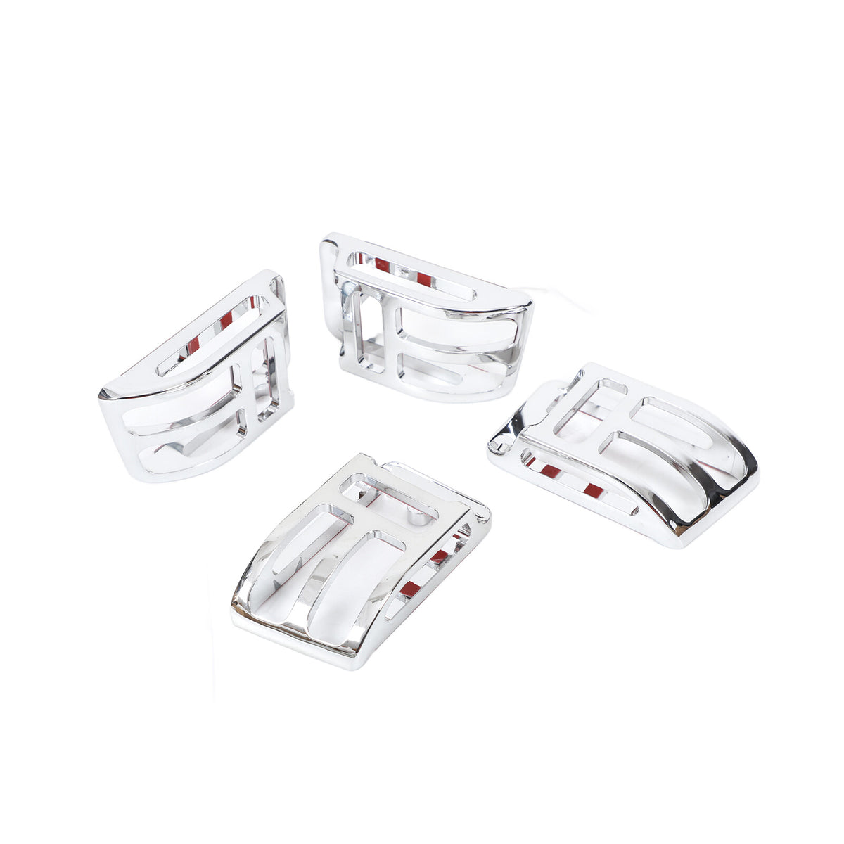 Chrome Billet Top Corner Marker Light Guards Cages For Hummer H2 2003-2010 5