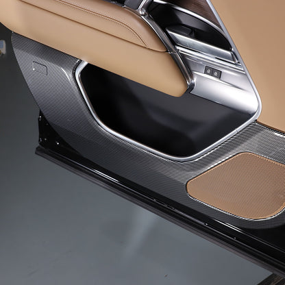 ABS Carbon Fiber Door Anti-kick Panel Trim For LR Range Rover Vogue 2023-2024 14