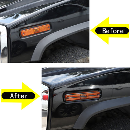 Carbon Steel Side Turn Signal Cover Mesh Protect Grille For Hummer H2 03-2009 US 5