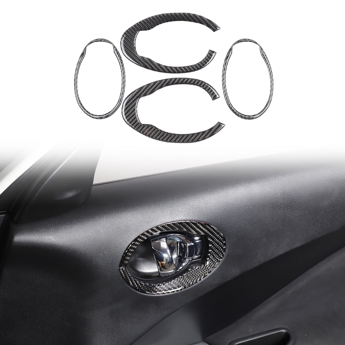 Soft Carbon Fiber Interior Center Console trim Sticker For Nissan Juke 2011-2019 16