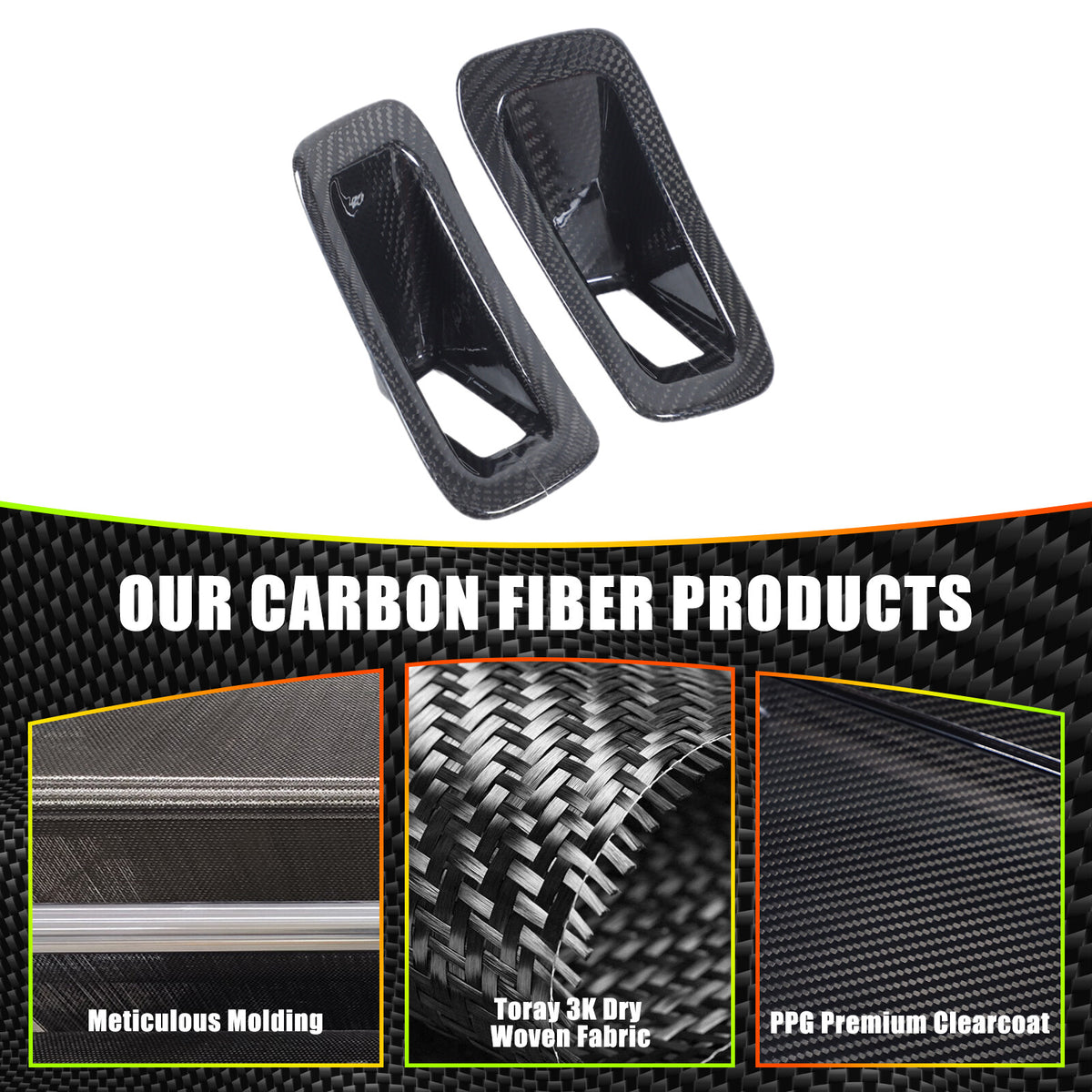Real Carbon Fiber Seat Safety Belt Button Cover Trim For Corvette C8 20-26 US 21