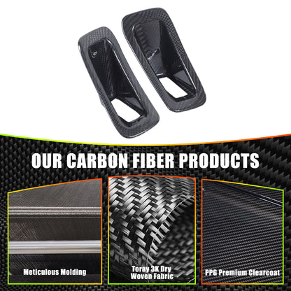 Real Carbon Fiber Seat Safety Belt Button Cover Trim For Corvette C8 20-26 US 21