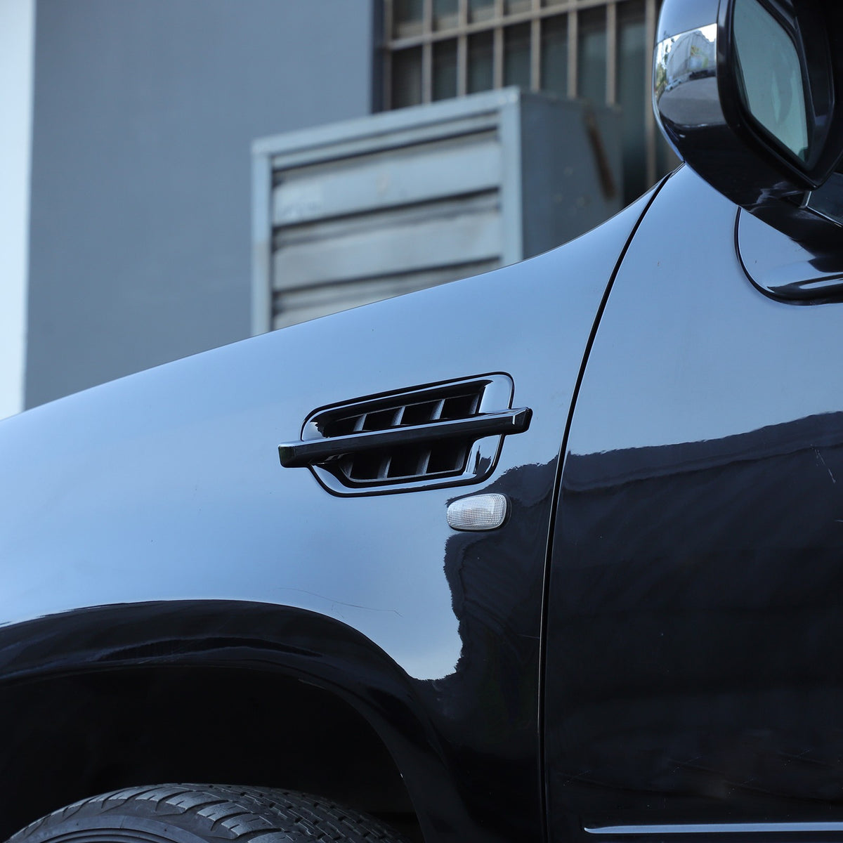 Glossy Piano Black Side Air Fender Vent Trim For Cadillac Escalade 2007-2014 9