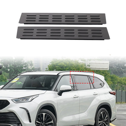 Rear Door Window Louver Air Vent Panel Trim Cover For Toyota Highlander 2022+ 2
