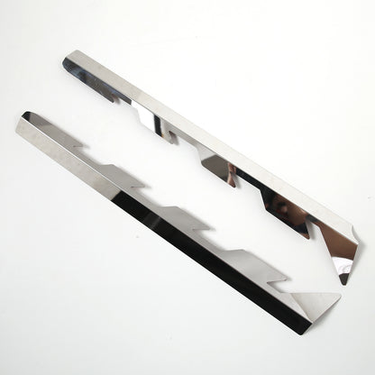 Aluminum Alloy Silver Engine Side Decoration Cover For Corvette C8 2020-2026 16