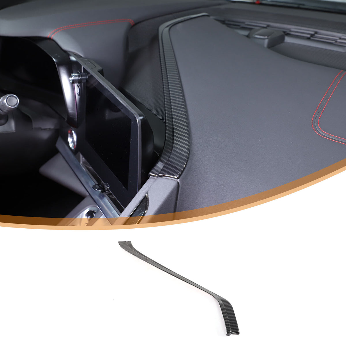 Carbon Fiber ABS Interior Full Decor Cover Trim Kit For Corvette C8 2020-2025 - Styles 51-55 56