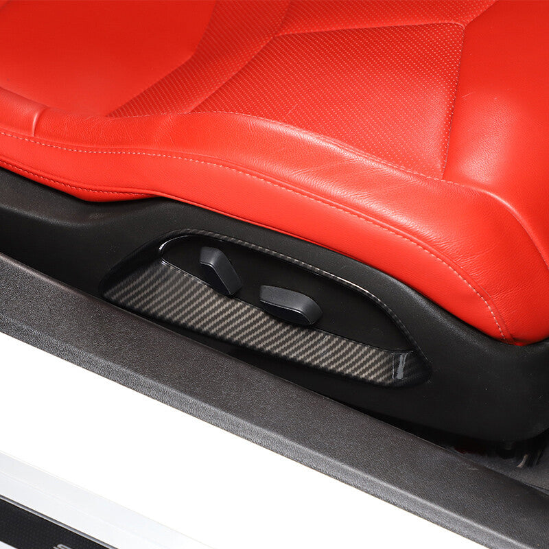 Carbon Fiber ABS Center Console Trim Cover Trim Set For Corvette C8 2020-2026 16