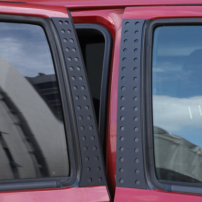 Black Aluminum Alloy Window Center Pillar Trim Panel For Toyota Tacoma 2016-23 9