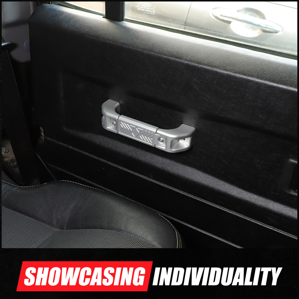 Mecha Silver Replacement Interior Door Handle Grab For LR Defender L316 2004-18 23