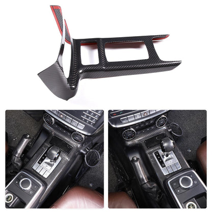 5Pcs For Benz W463 G63 G65 G500 G550 AMG Real Carbon Fiber Interior Console Trim 12